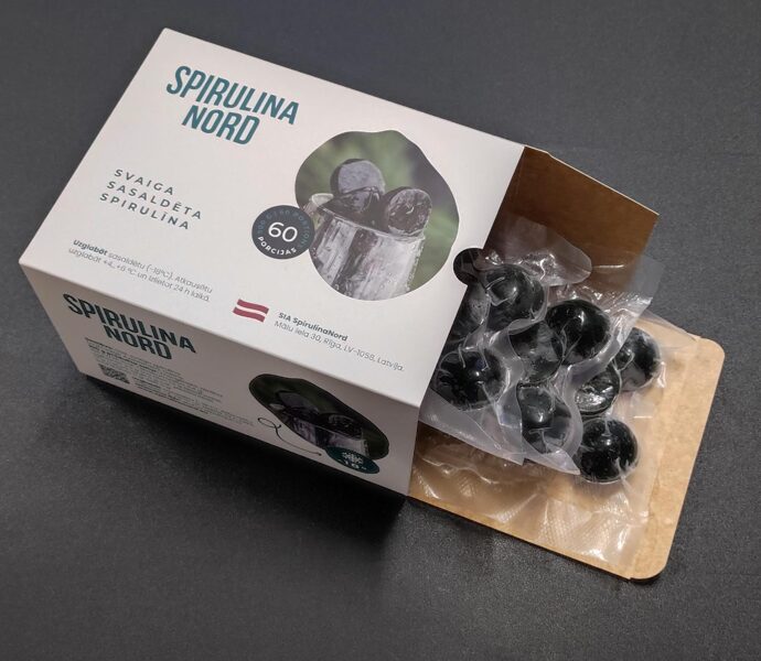 Svaiga saldēta spirulīna - 60 porcijas