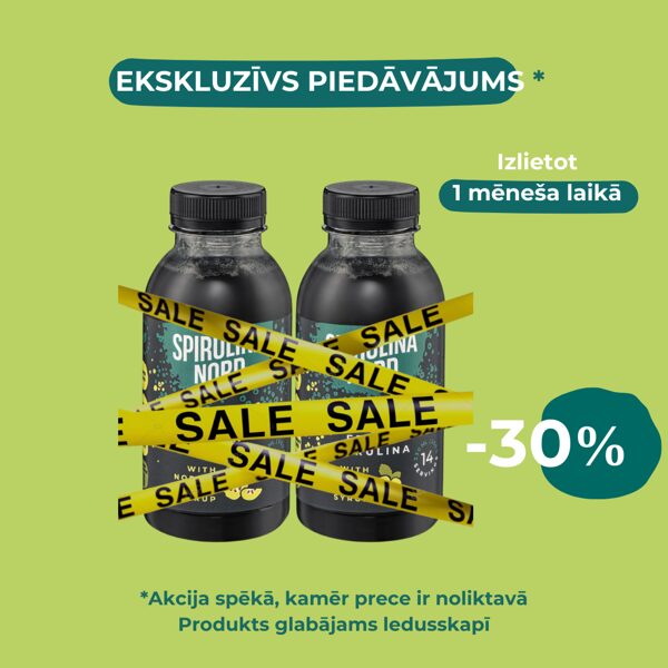 Spirulīna cidoniju sīrupā mēneša lietošanai 2gb