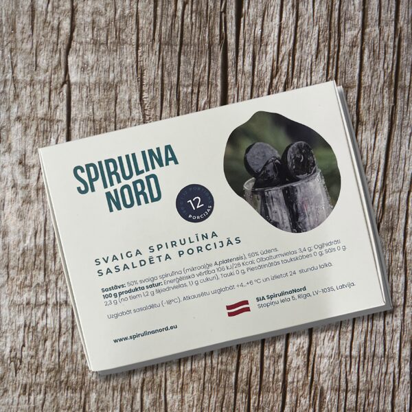 Fresh frozen spirulina - 12 servings