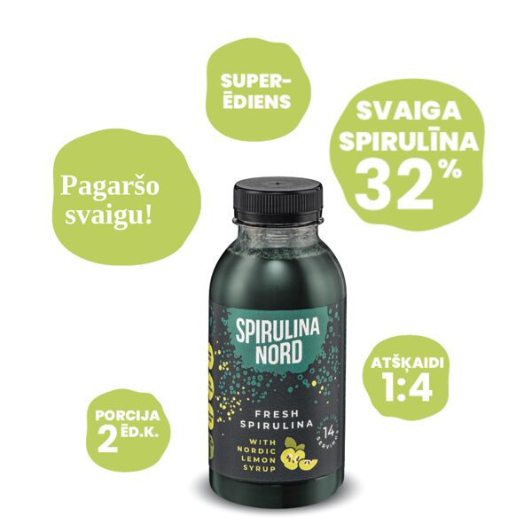 Svaiga Spirulīna ar cidoniju sīrupu 330 ml / 14 dienām